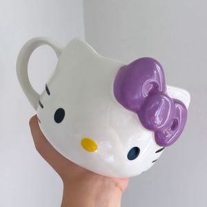 hello kitty face mug